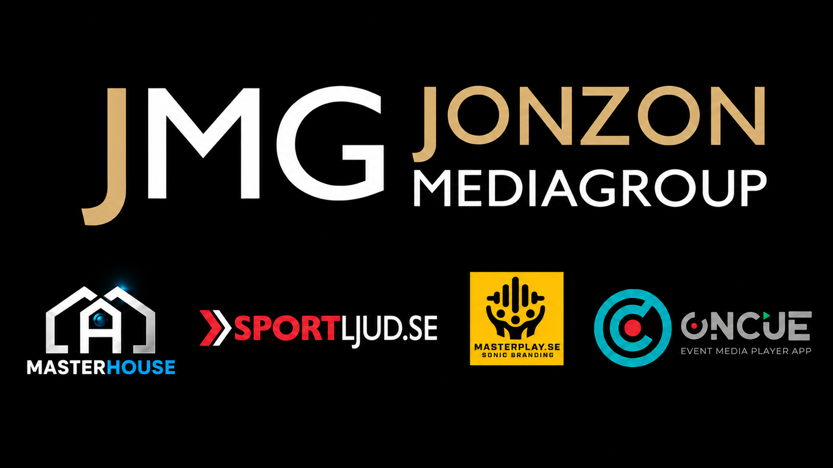 Jonzon Media Group med MasterHouse, Sportljud, Masterplay och OnCue